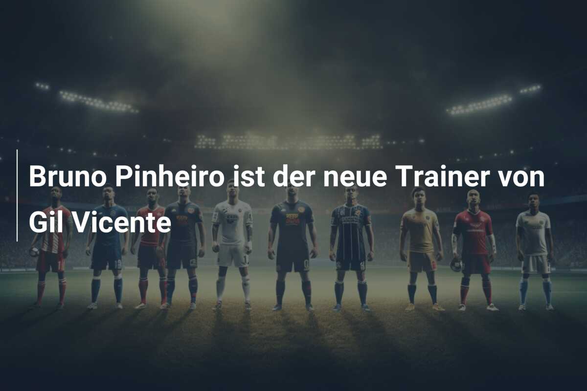 Bruno Pinheiro ist der neue Trainer von Gil Vicente