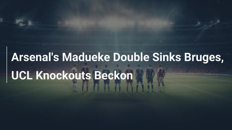 Doblete de Madueke hunde al Brujas en Champions