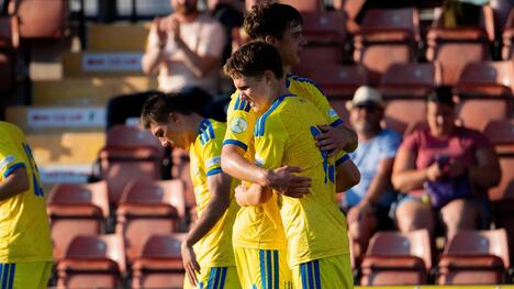 Евро-2026 (U-19). Украина - Германия 1:2. Удар, Штанге - гол (+Видеообзор)