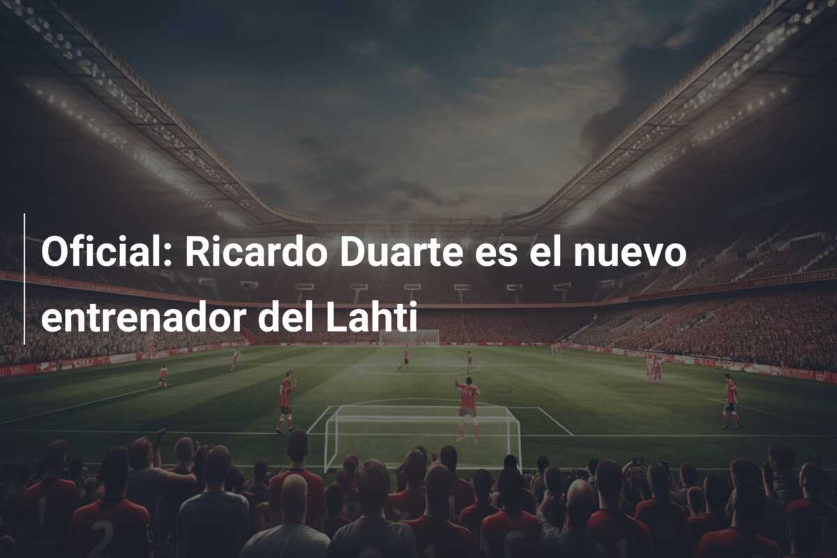 Oficial: Ricardo Duarte es el nuevo entrenador del Lahti