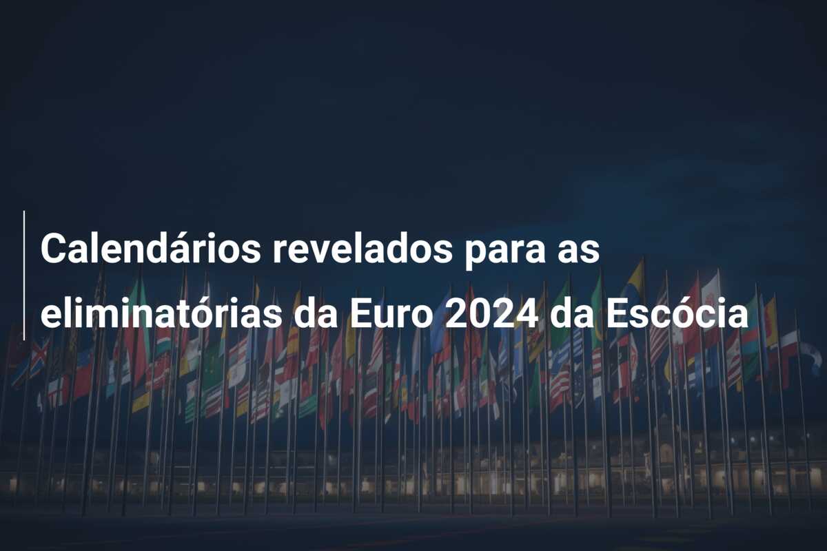 Calendários revelados para as eliminatórias da Euro 2024 da Escócia