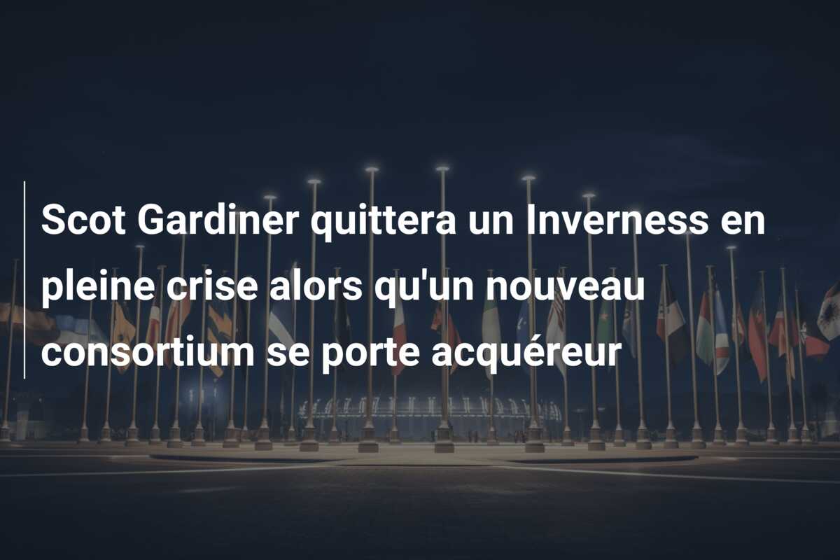Scot Gardiner quittera un Inverness en pleine crise alors qu’un nouveau consortium se porte acquéreur
