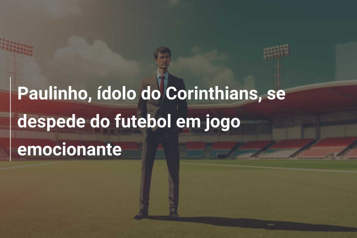 Paulinho, ídolo do Corinthians, se despede do futebol em jogo emocionante