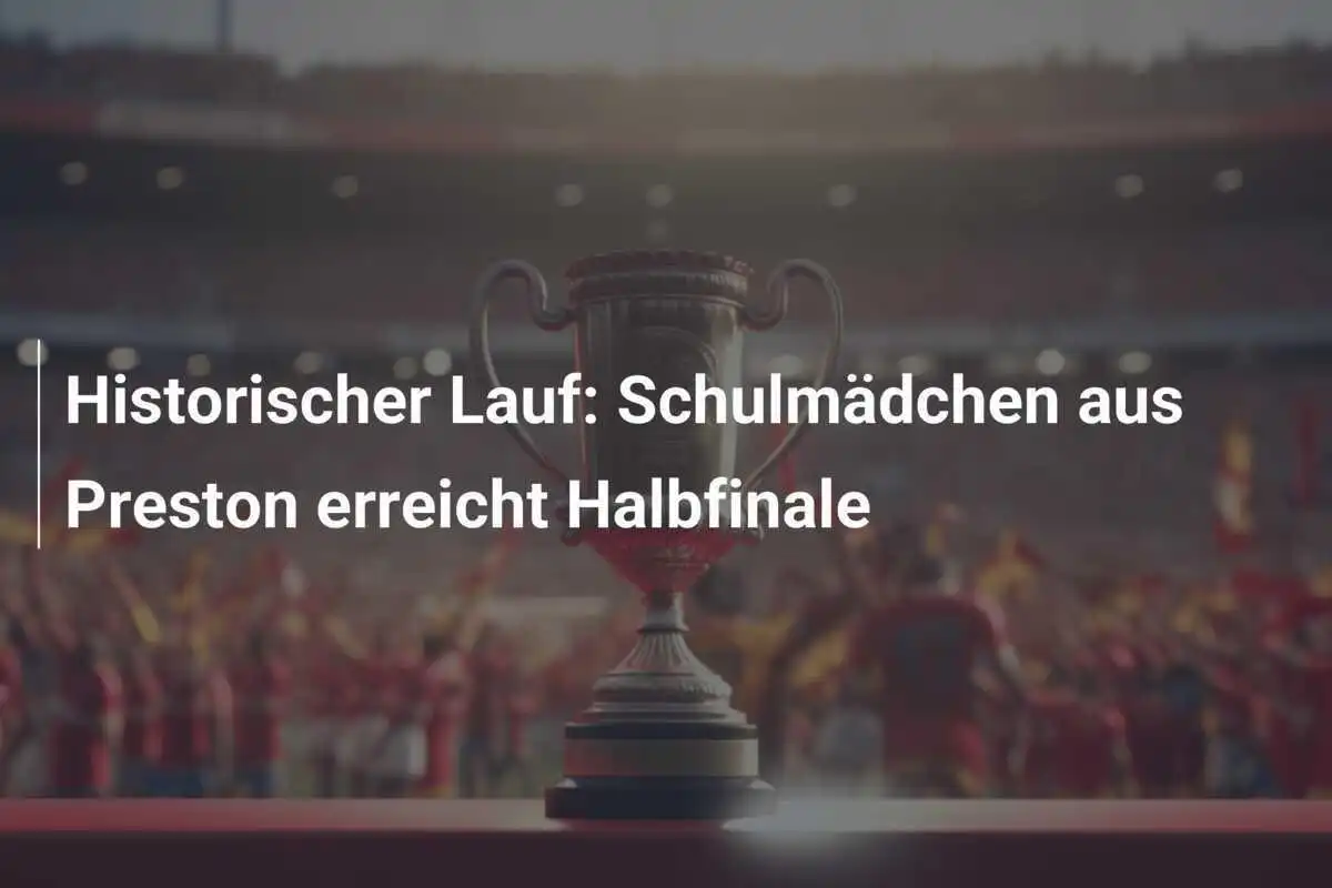 Historischer Lauf: Schulmädchen aus Preston erreicht Halbfinale
