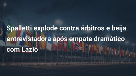 Spalletti explode contra árbitros e beija entrevistadora após empate dramático com Lazio
