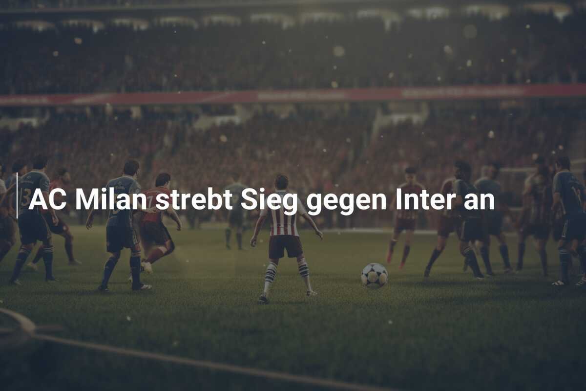 AC Milan strebt Sieg gegen Inter an