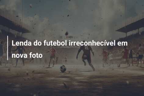 Lenda do futebol irreconhecível em nova foto