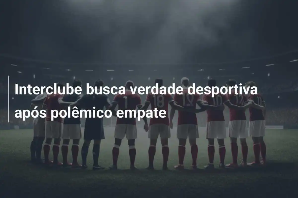 Interclube busca verdade desportiva após polêmico empate
