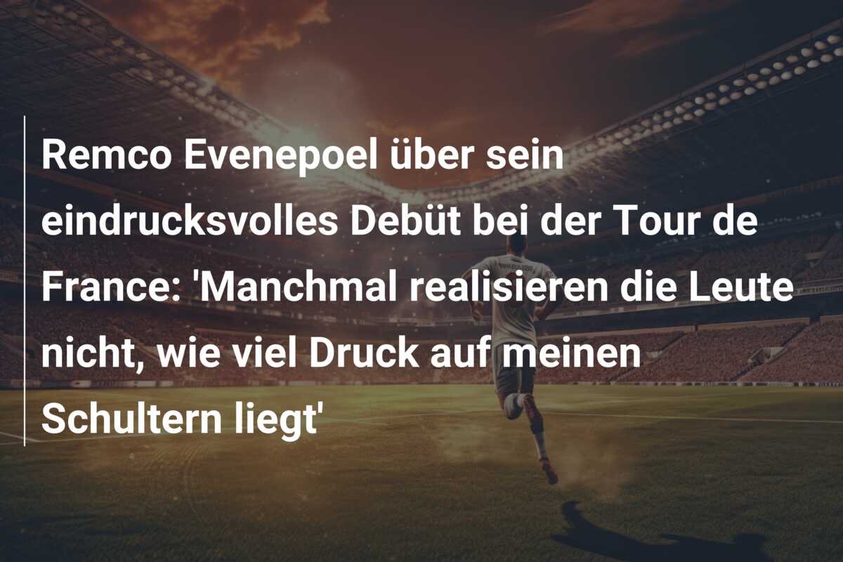Remco Evenepoel über sein eindrucksvolles Debüt bei der Tour de France: ‘Manchmal realisieren die Leute nicht, wie viel Druck auf meinen Schultern liegt’