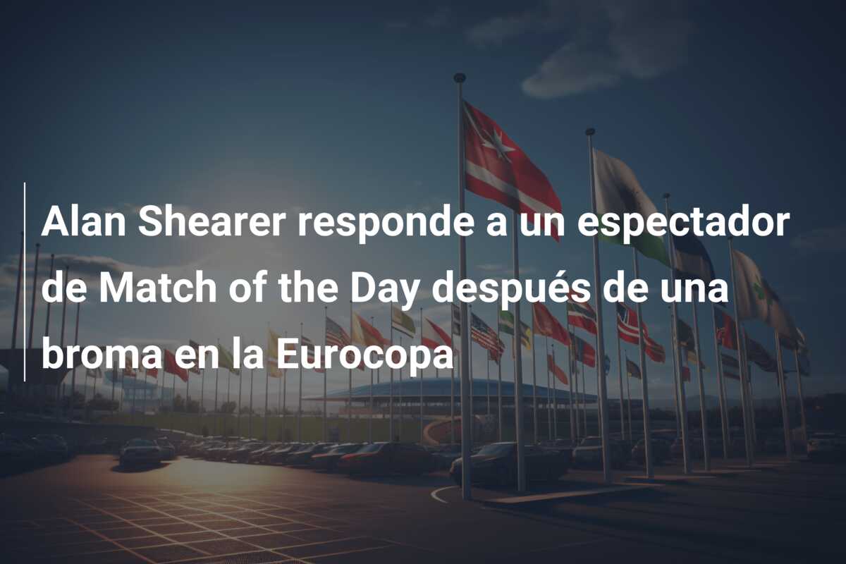 Alan Shearer responde a un espectador de Match of the Day después de una broma en la Eurocopa