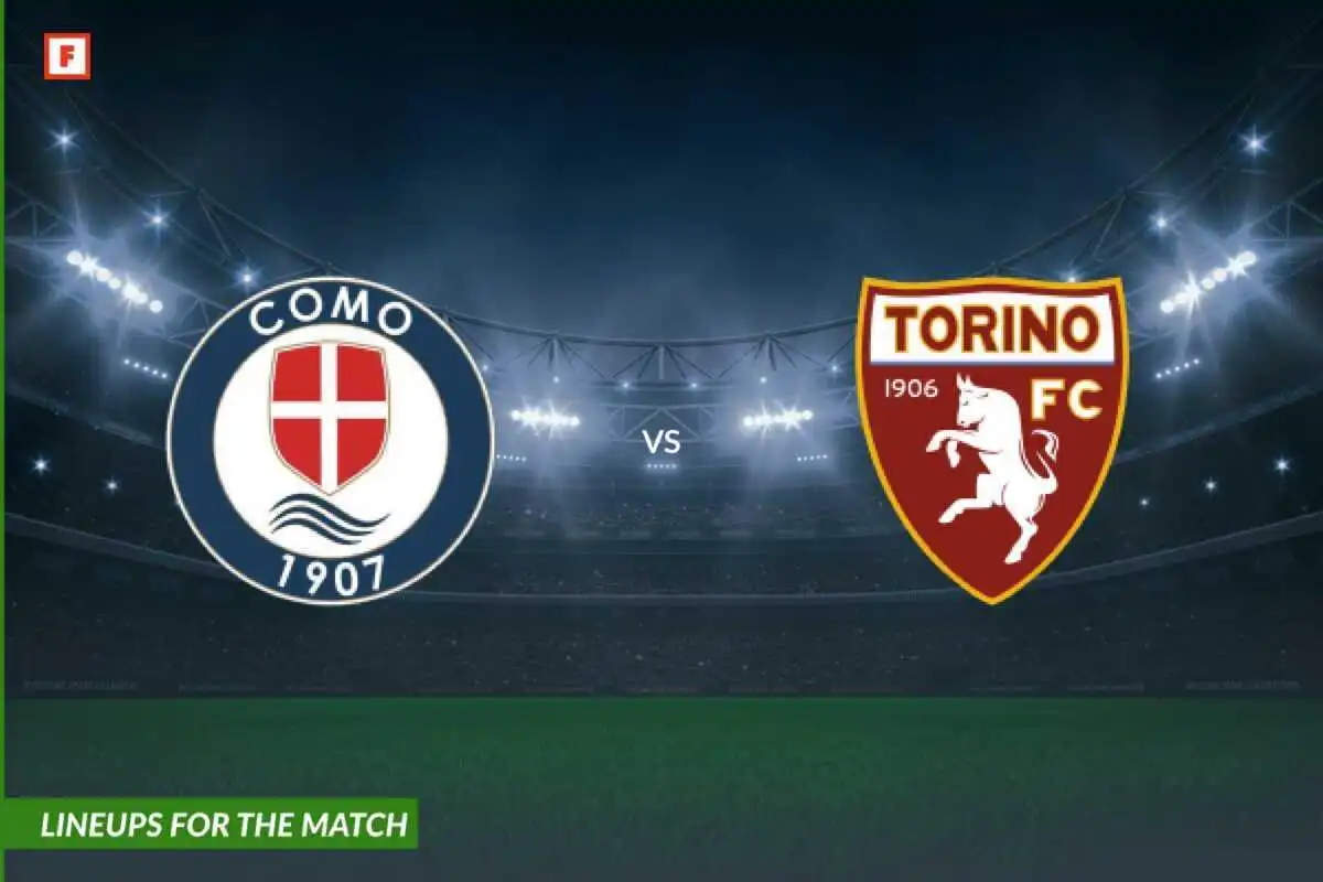 Como 1907 mot Torino: lagoppstillinger til kampen