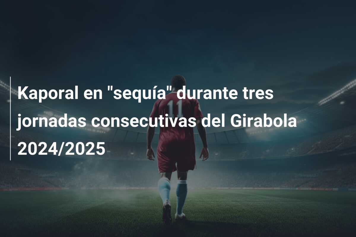 Kaporal en "sequía" durante tres jornadas consecutivas del Girabola 2024/2025