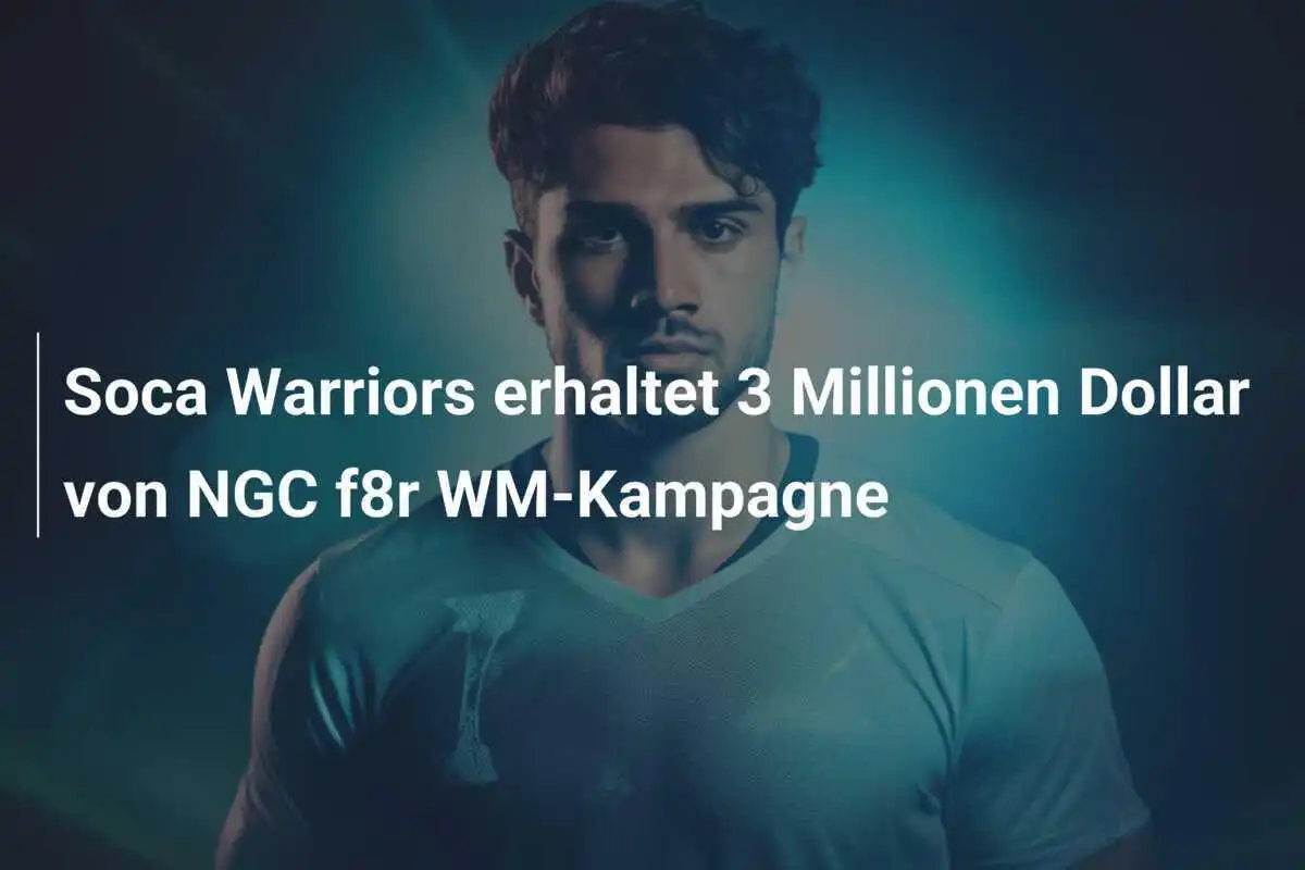 Soca Warriors erhaltet 3 Millionen Dollar von NGC f8r WM-Kampagne