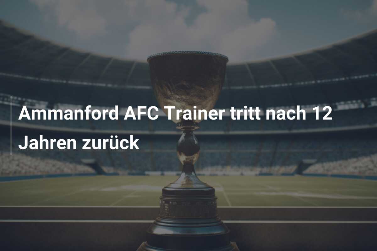 Ammanford AFC Trainer tritt nach 12 Jahren zurück