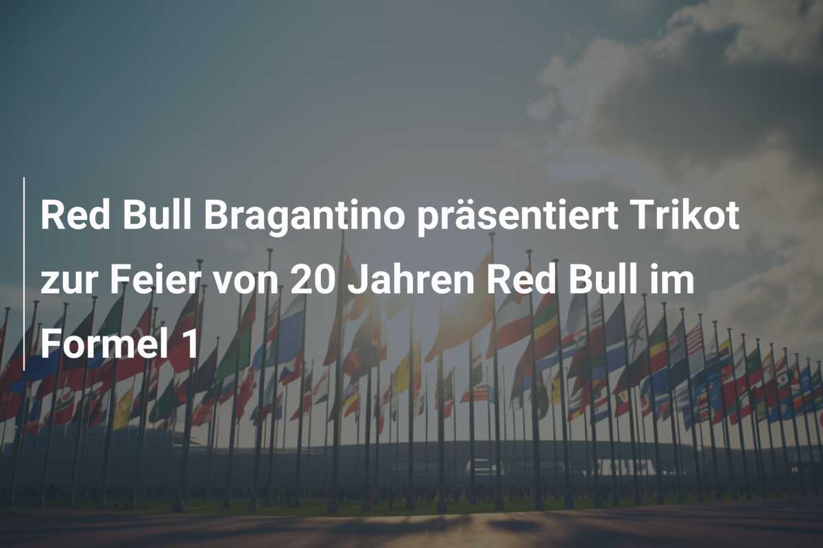 Red Bull Bragantino präsentiert Trikot zur Feier von 20 Jahren Red Bull im Formel 1