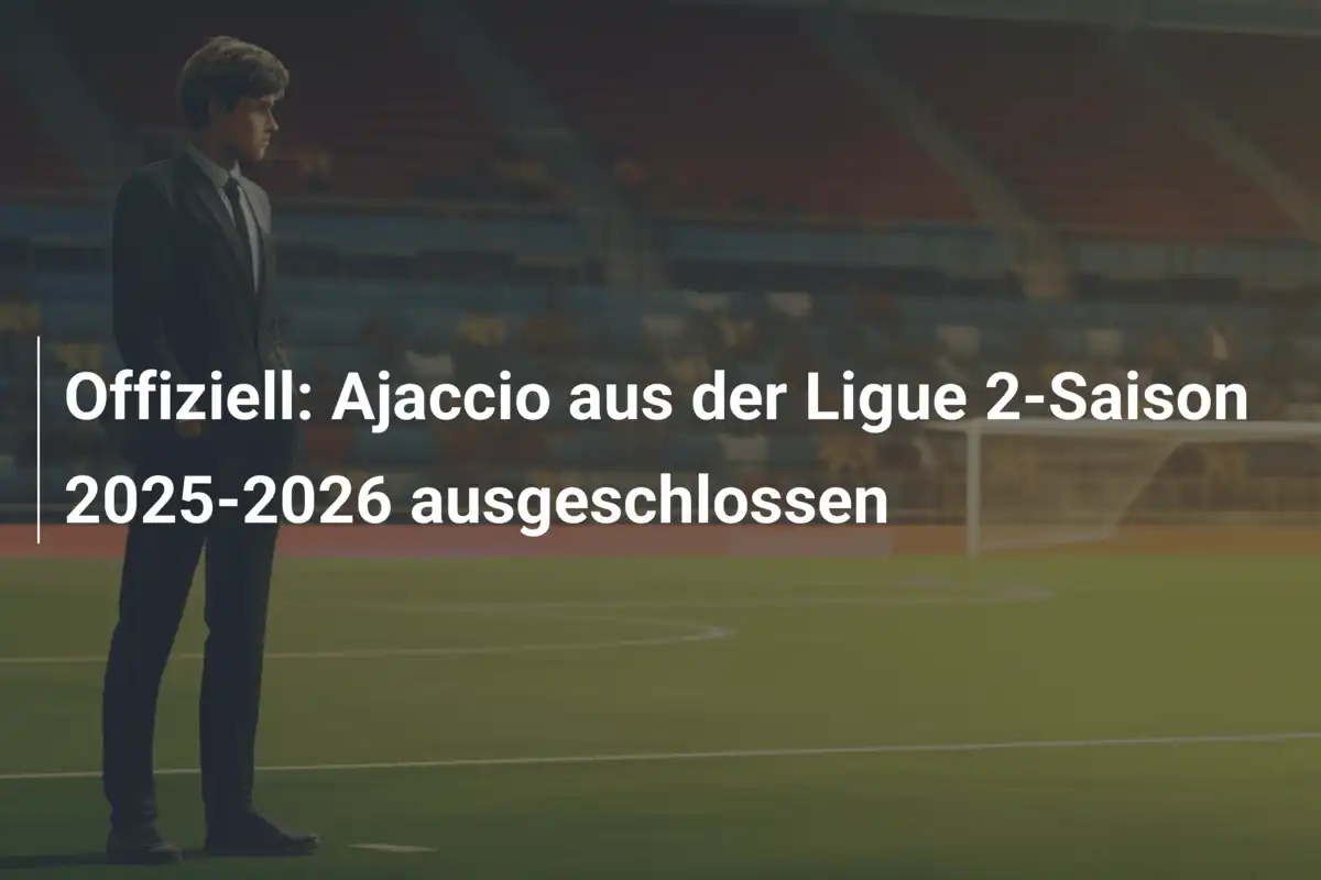 Offiziell: Ajaccio aus der Ligue 2-Saison 2025-2026 ausgeschlossen