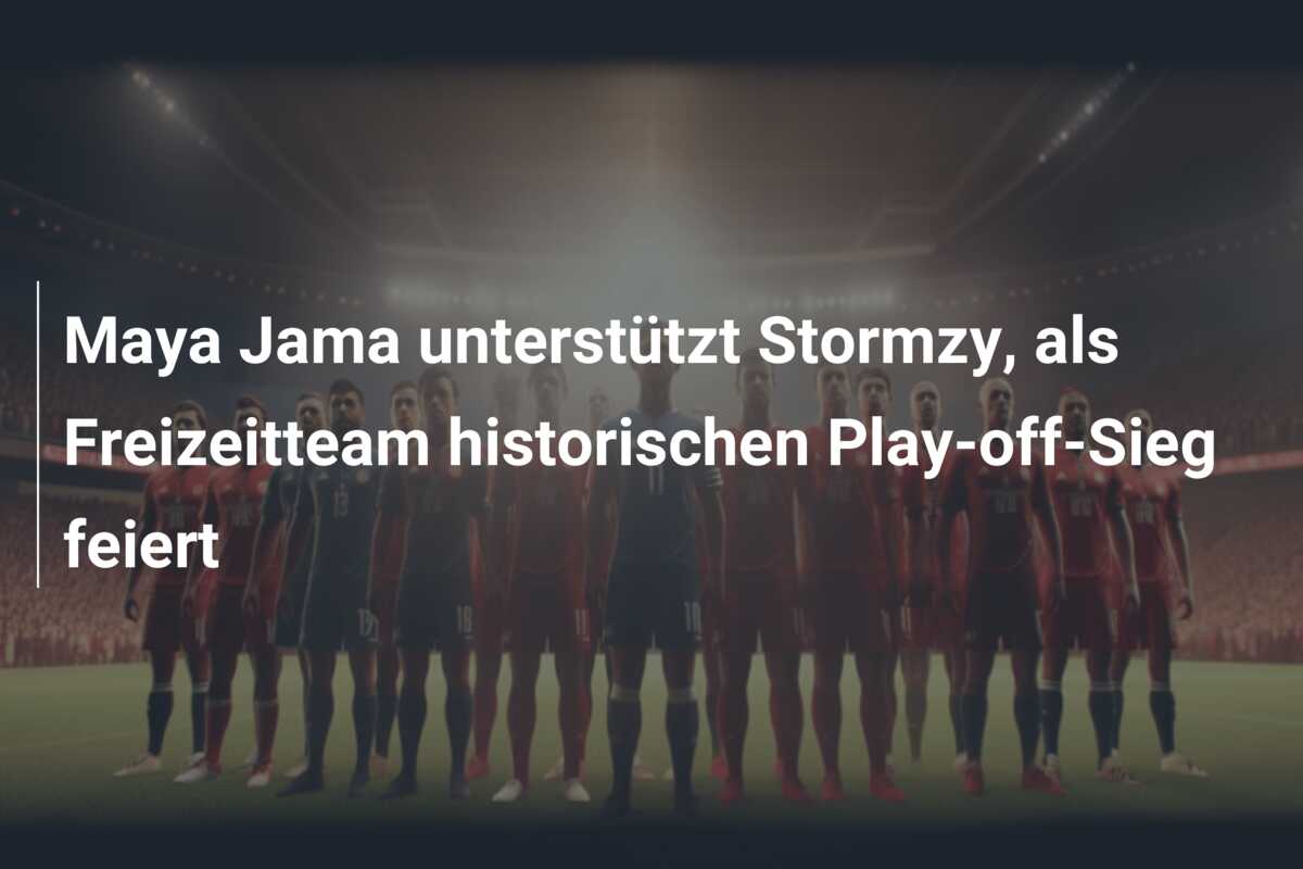 Maya Jama unterstützt Stormzy, als Freizeitteam historischen Play-off-Sieg feiert