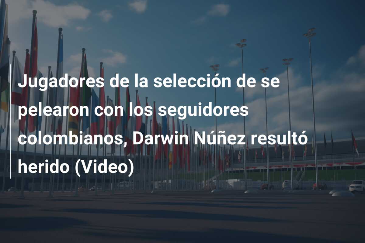 Jugadores de la selección de se pelearon con los seguidores colombianos, Darwin Núñez resultó herido (Video)