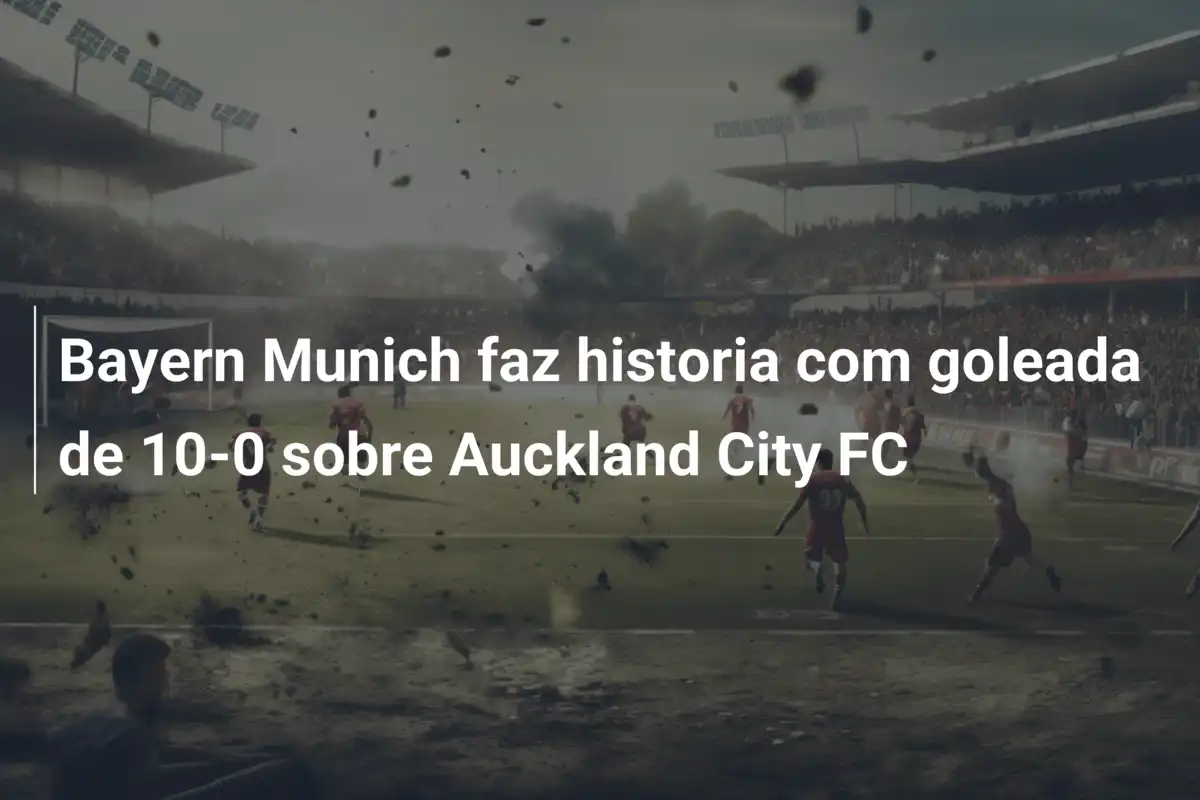 Bayern Munich faz historia com goleada de 10-0 sobre Auckland City FC