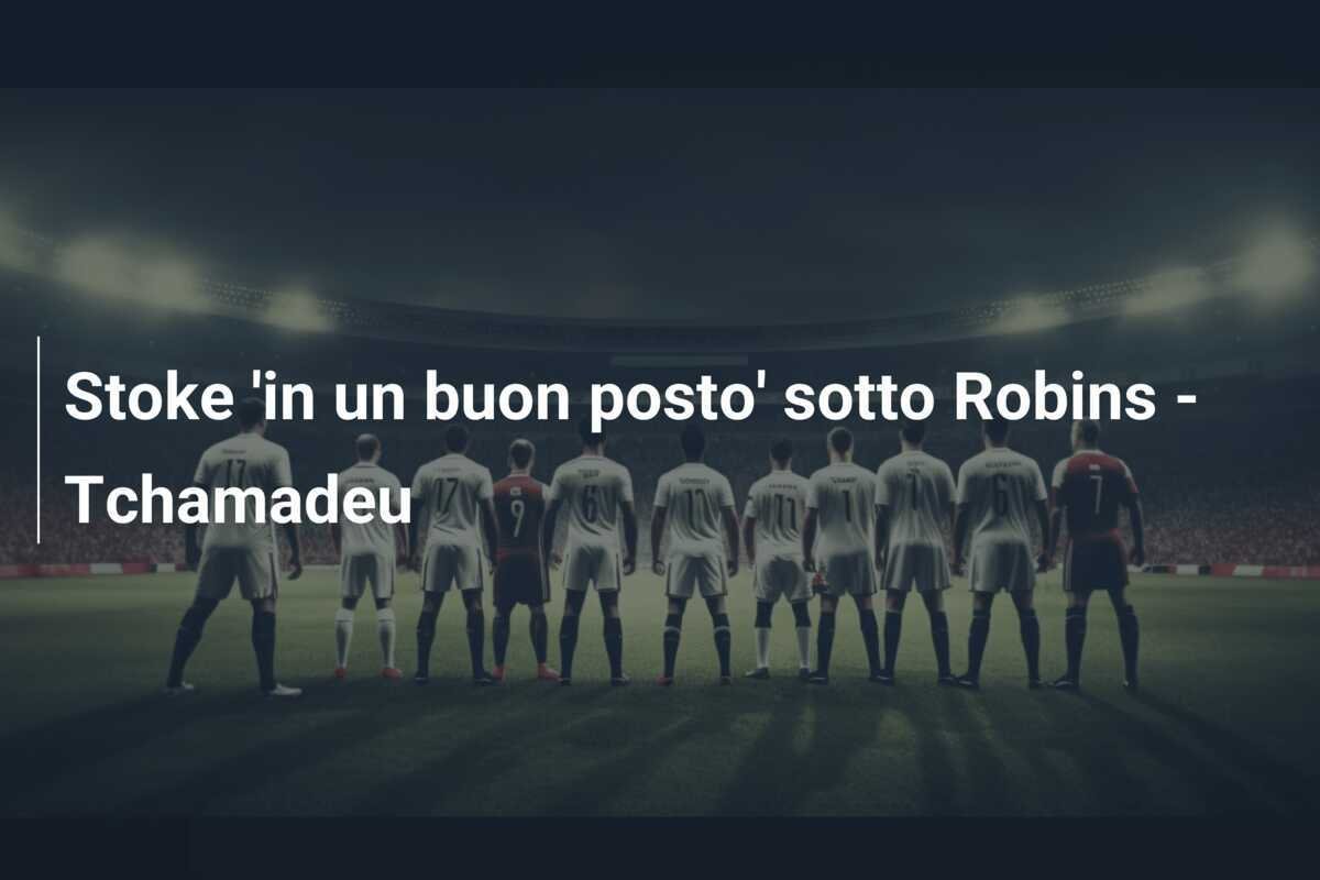 Stoke 'in un buon posto' sotto Robins - Tchamadeu