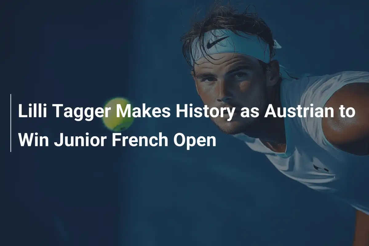 Lilli Tagger Makes History as Austrian to Win Junior French Open ...