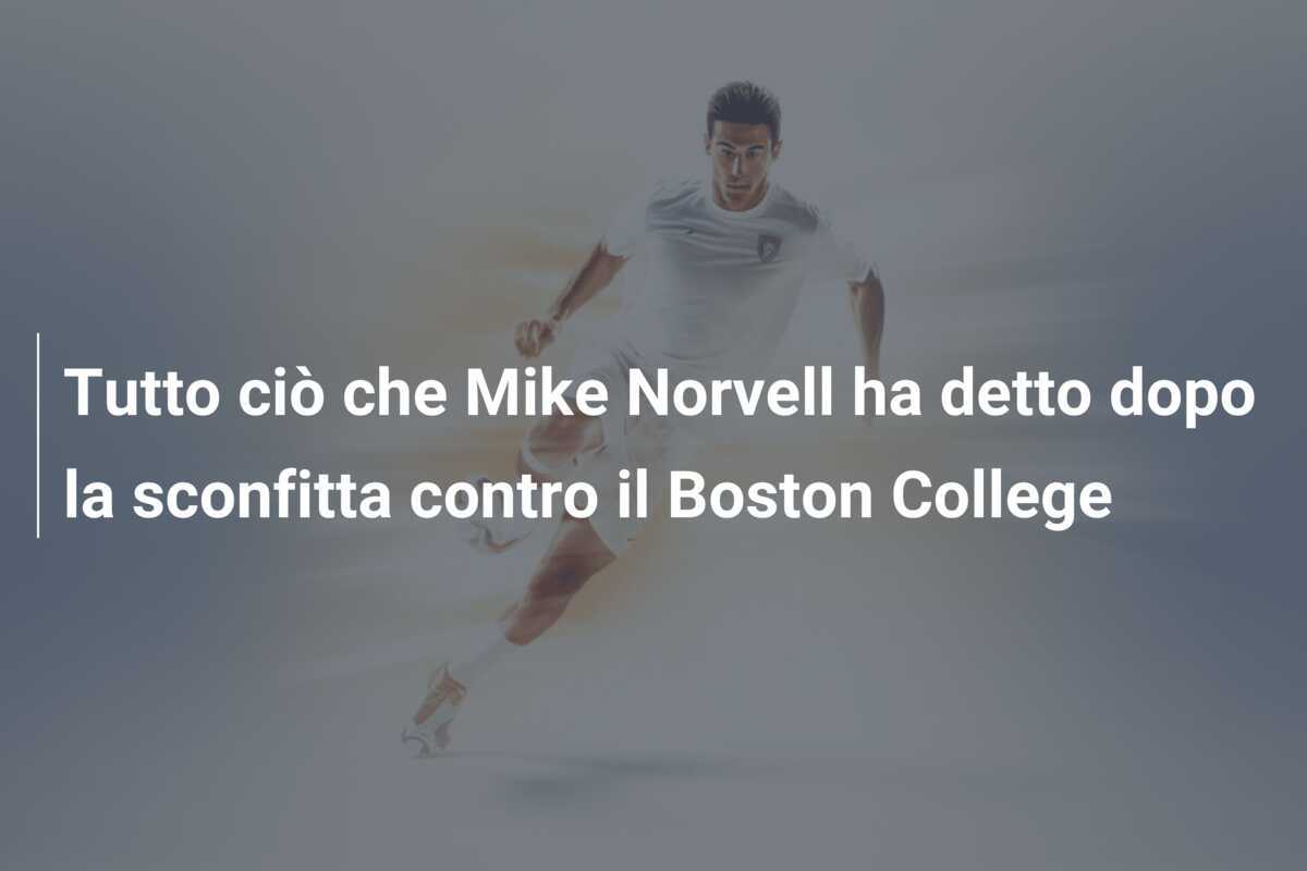 Tutto ciò che Mike Norvell ha detto dopo la sconfitta contro il Boston College