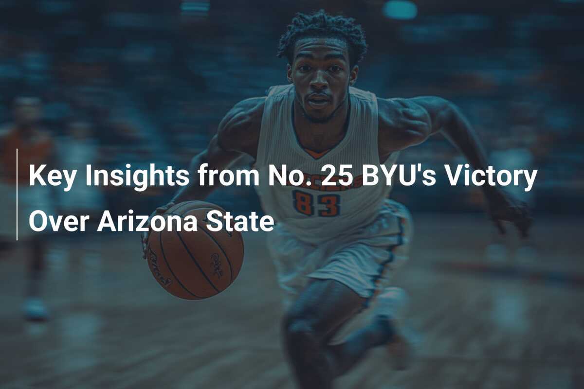 BYU's Decisive Victory Over Arizona State - News Directory 3
