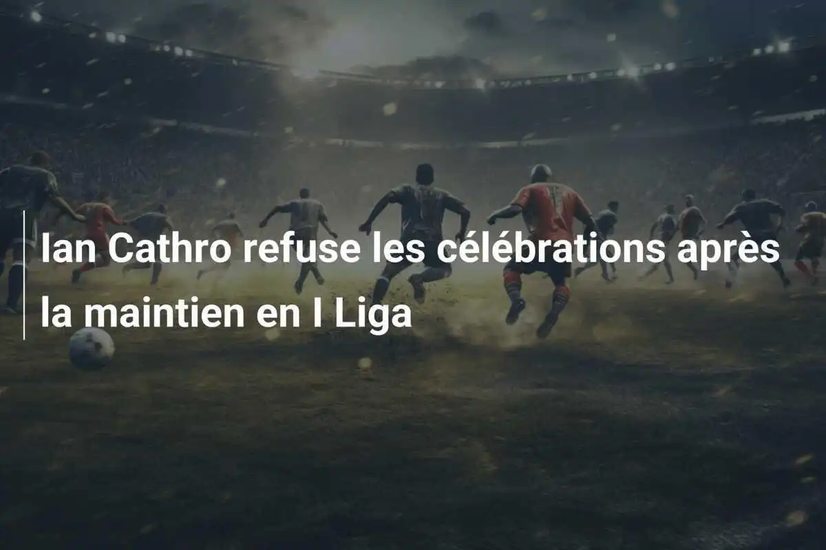 Ian Cathro refuse les célébrations après la maintien en I Liga
