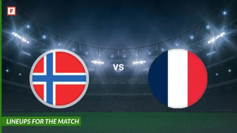Noruega vs Francia: alineaciones para el partido