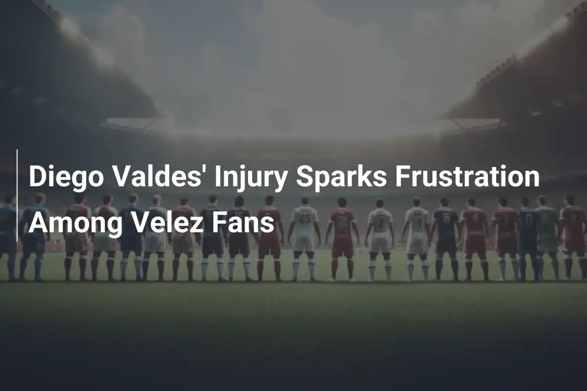 L'infortunio di Diego Valdes Spezza il Cuore dei Tifosi del Velez