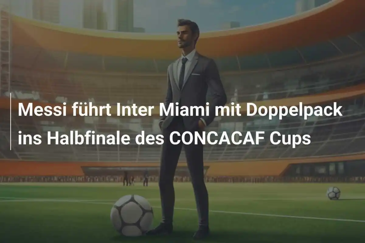 Messi führt Inter Miami mit Doppelpack ins Halbfinale des CONCACAF Cups