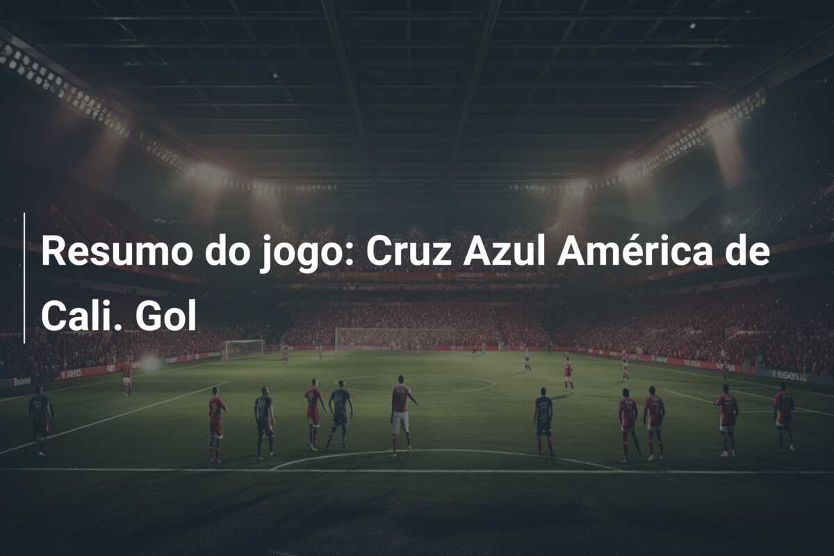 Resumo do jogo: Cruz Azul América de Cali. Gol
