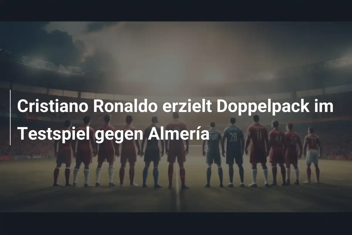 Cristiano Ronaldo erzielt Doppelpack im Testspiel gegen Almería