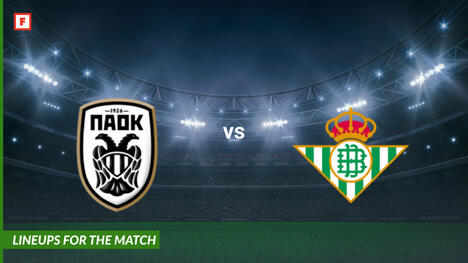 P.A.O.K. vs Real Betis: alineaciones para el partido