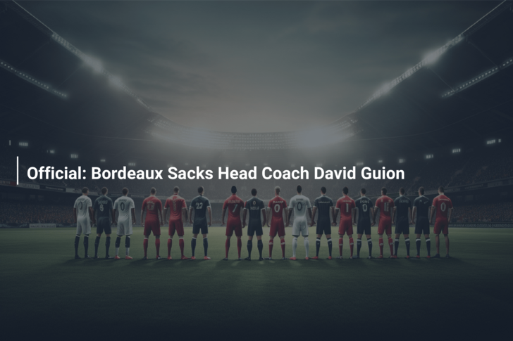 Official: Bordeaux Sacks Head Coach David Guion
