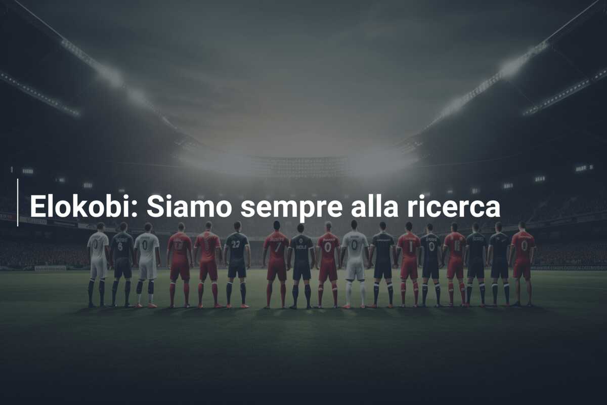Elokobi: Siamo sempre alla ricerca