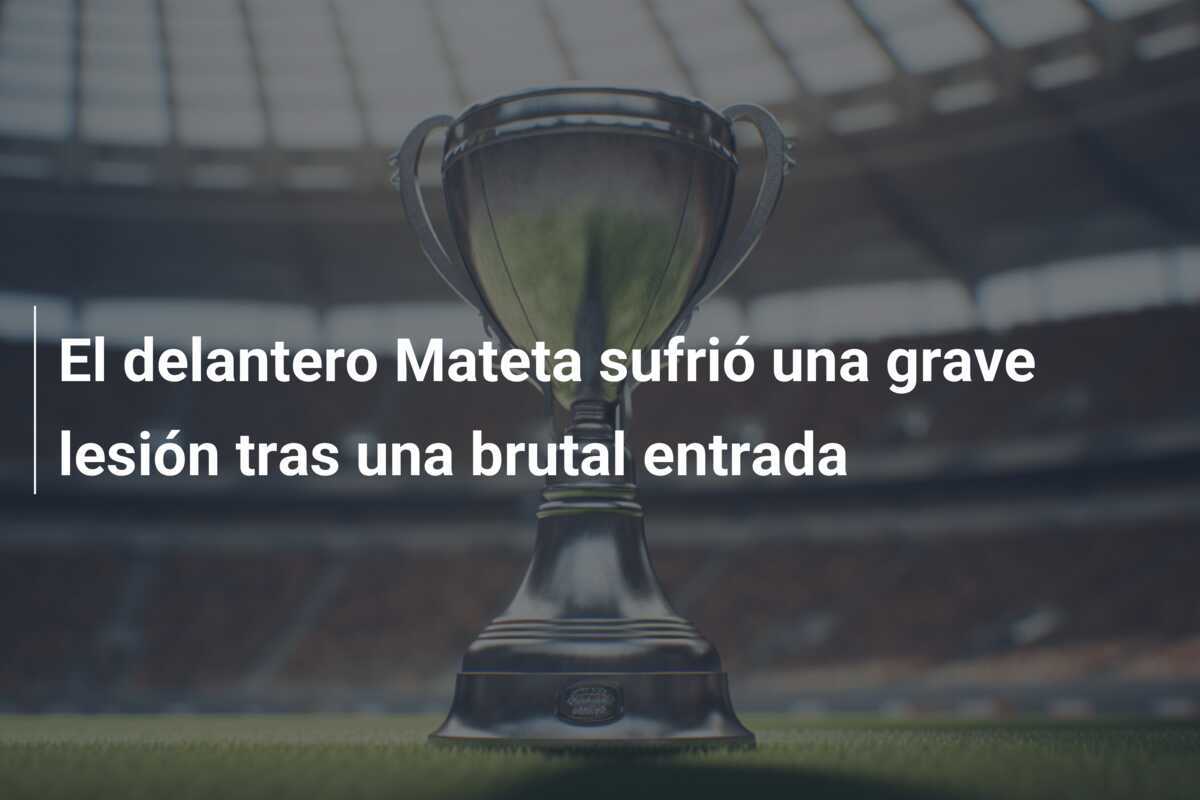 El delantero Mateta sufrió una grave lesión tras una brutal entrada