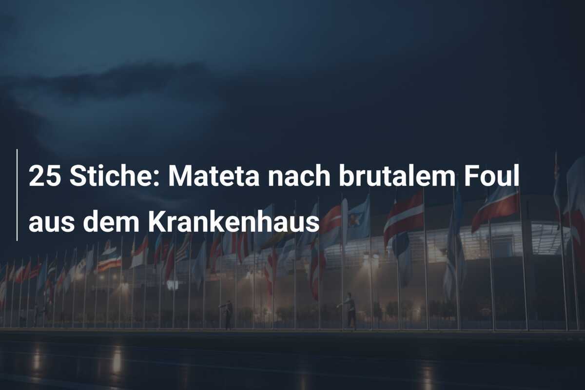 25 Stiche: Mateta nach brutalem Foul aus dem Krankenhaus