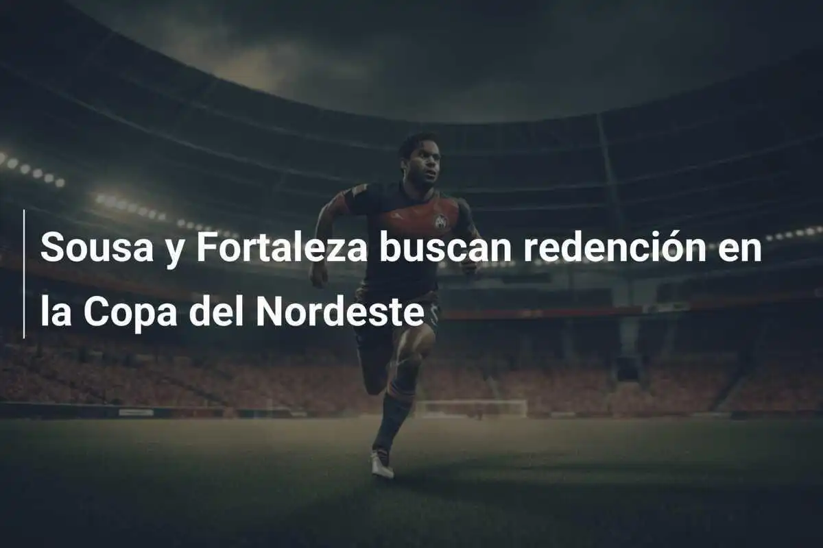 Sousa y Fortaleza buscan redención en la Copa del Nordeste
