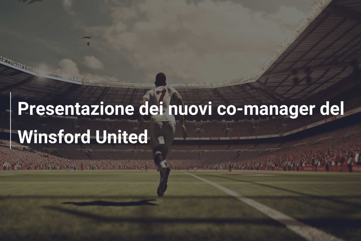 Presentazione dei nuovi co-manager del Winsford United