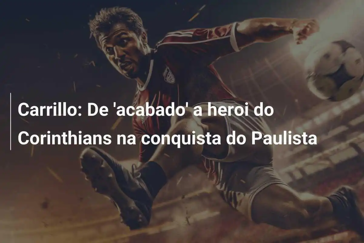 Carrillo: De 'acabado' a heroi do Corinthians na conquista do Paulista