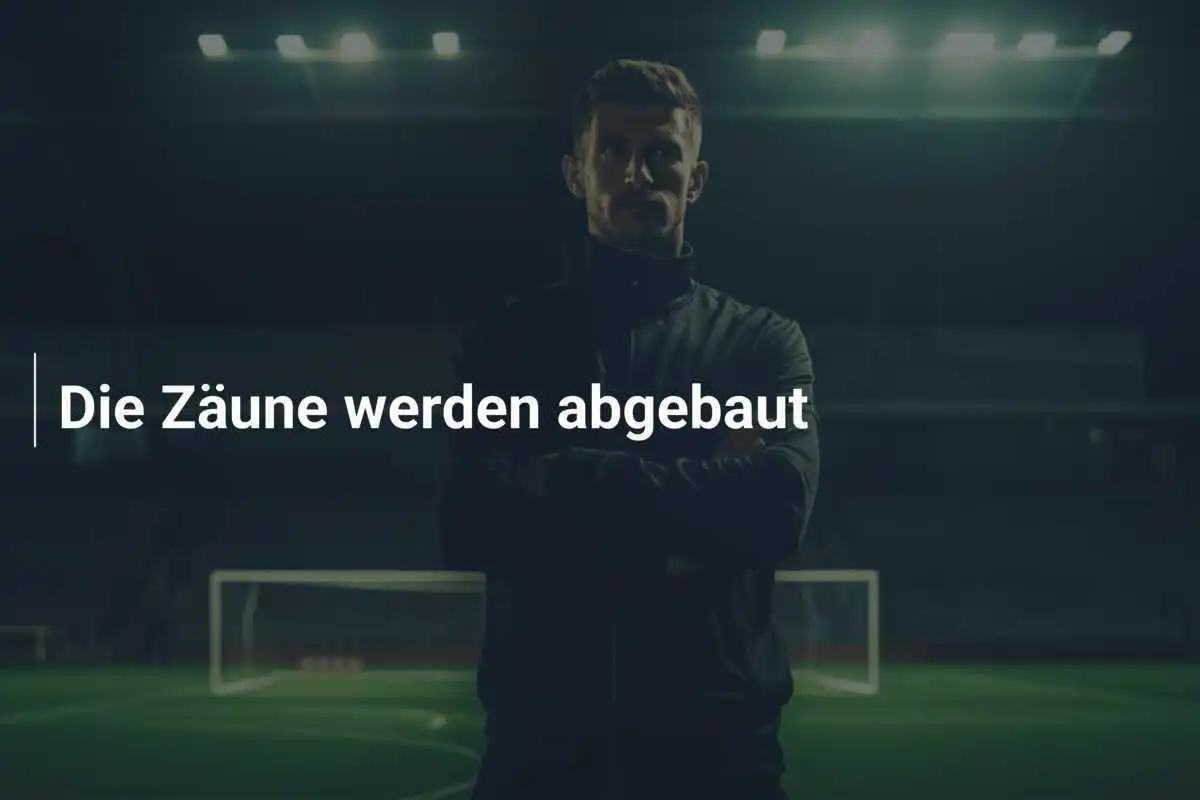 Die Zäune werden abgebaut