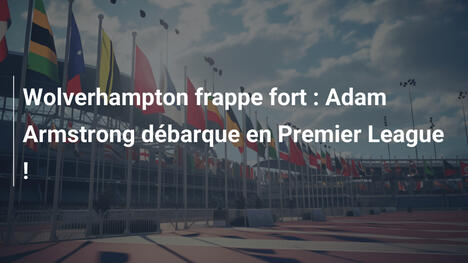 Wolverhampton frappe fort : Adam Armstrong débarque en Premier League !