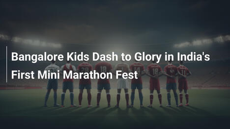 Bambini di Bangalore in Corsa per la Gloria nella Prima Mini Maratona in India