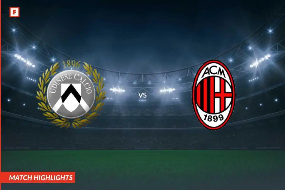 Udinese Calcio - Miláno góly a najzaujímavejšie momenty