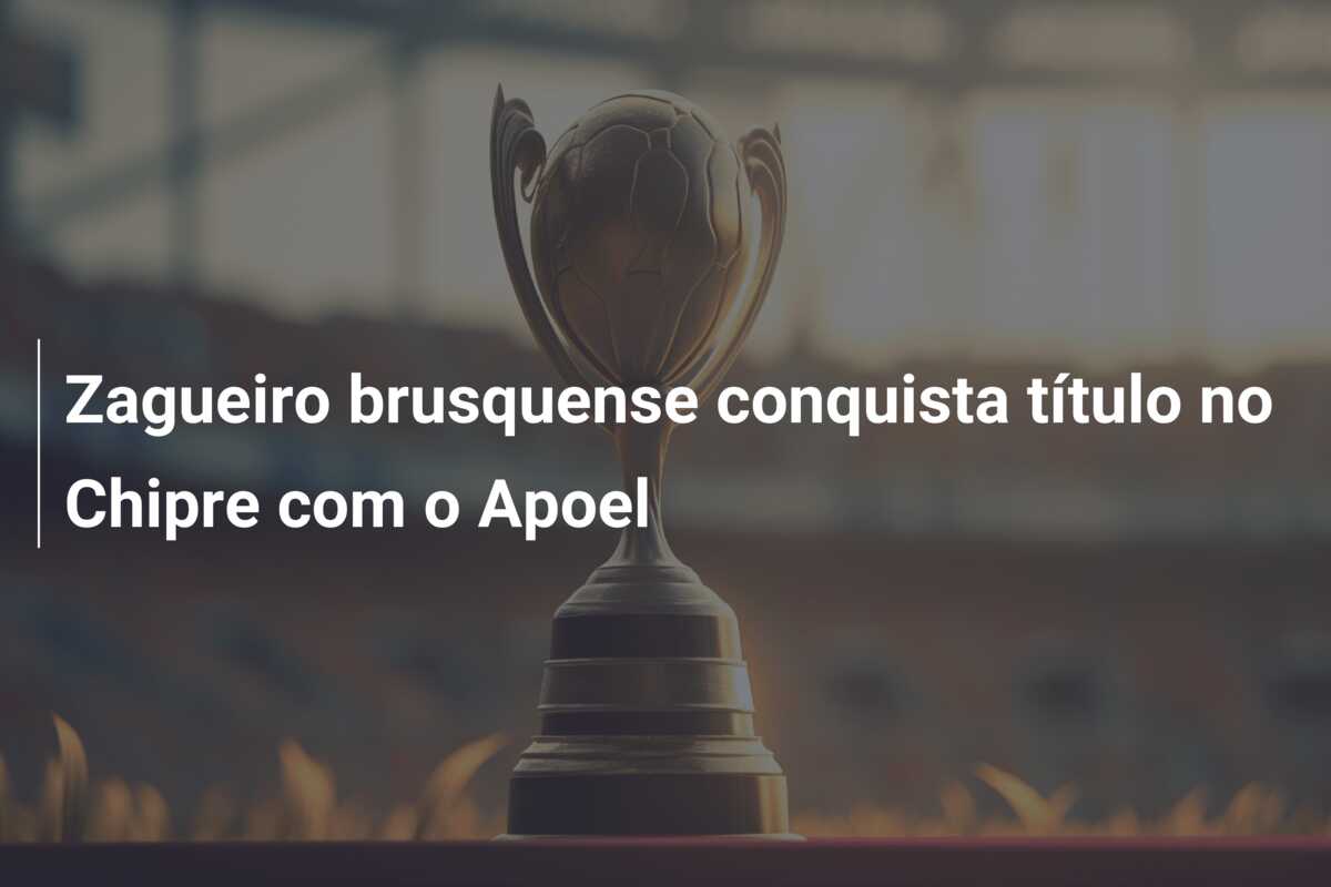 Zagueiro brusquense conquista título no Chipre com o Apoel
