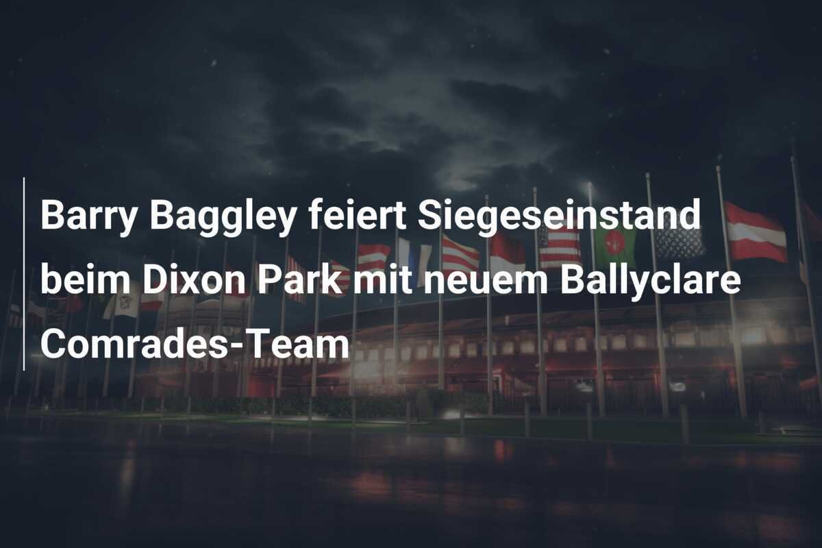 Barry Baggley feiert Siegeseinstand beim Dixon Park mit neuem Ballyclare Comrades-Team