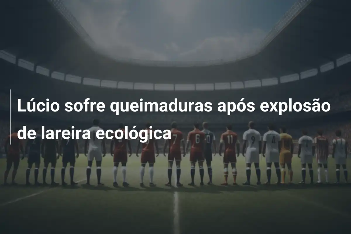 Lúcio sofre queimaduras após explosão de lareira ecológica