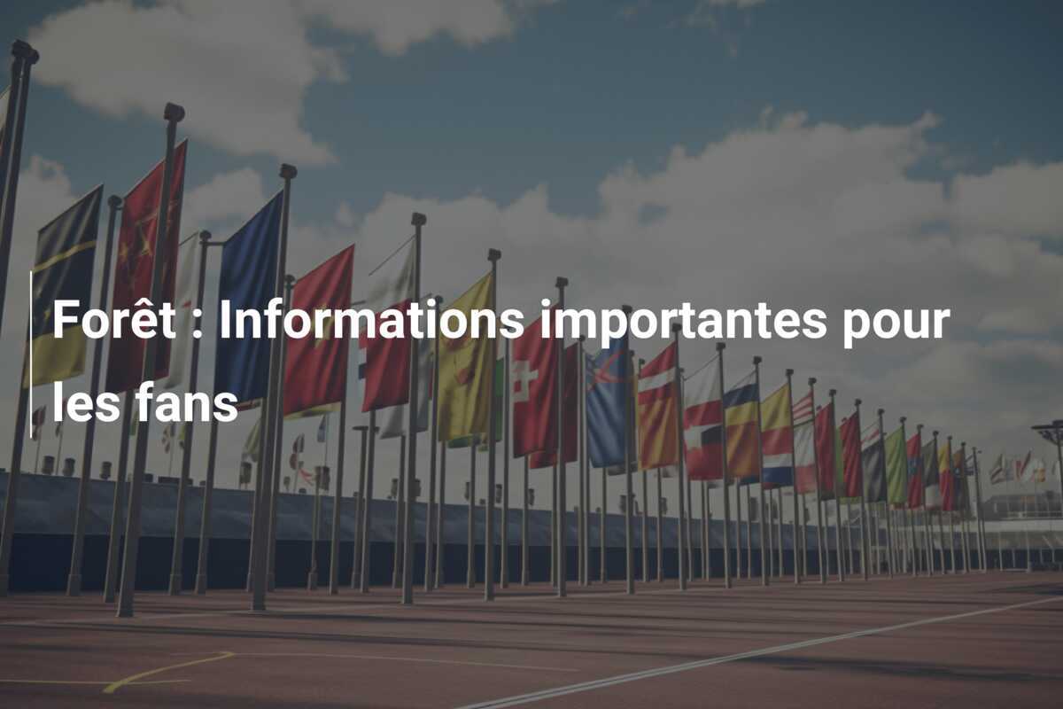 Forêt : Informations importantes pour les fans