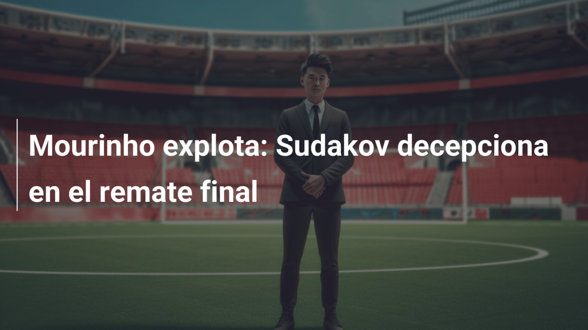 Mourinho explota: Sudakov decepciona en el remate final